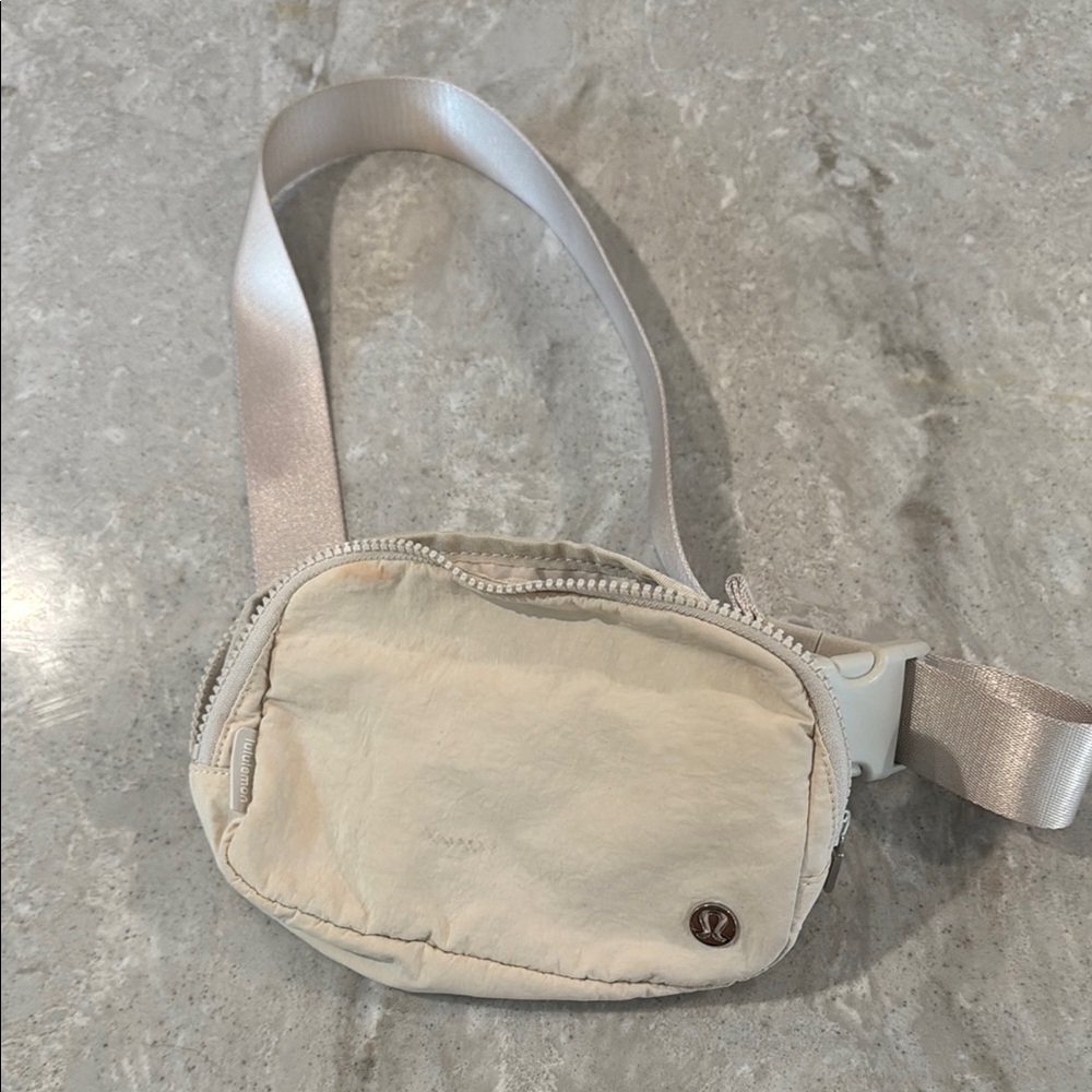 Lululemon Cream Belt Bag